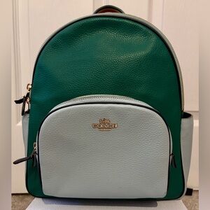 Coach Two-Tone Green and Blue Backpack